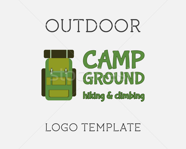 Hiking Logo Design Stock photo © JeksonGraphics