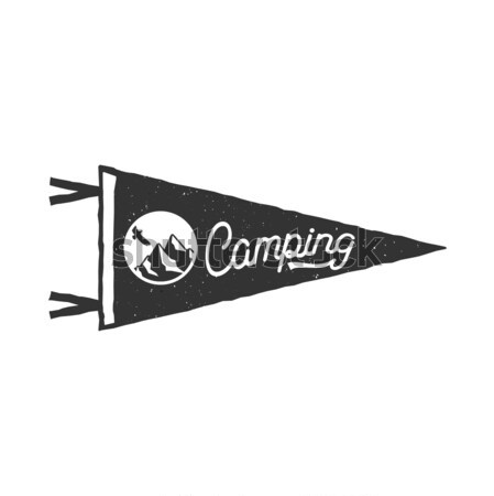 Adventure pennant. Welcome to California flag Pennant. Explorer tee design. Vintage camping t shirt  Stock photo © JeksonGraphics