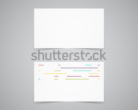 Modern light Business card template for photography studio, photograpgers. Unusual design. Corporate Stock photo © JeksonGraphics