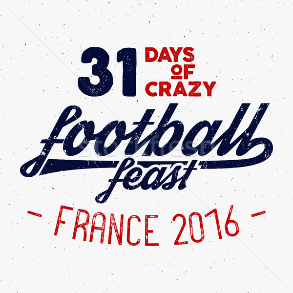 Франция Европа 2016 футбола Label Футбол Сток-фото © JeksonGraphics