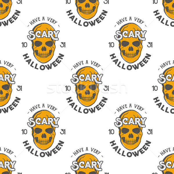 Halloween schedels vakantie typografie Stockfoto © JeksonGraphics
