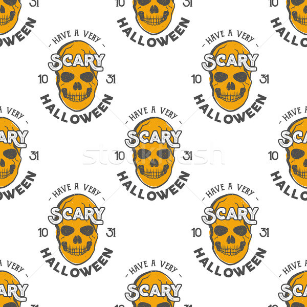 [[stock_photo]]: Halloween · crânes · vacances · typographie