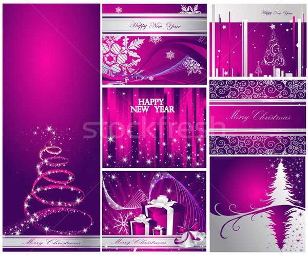 Merry Christmas and Happy New Year collection Stock photo © jelen80