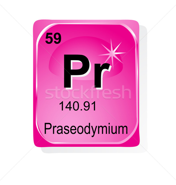 Chemicznych atomowy numer symbol masy Zdjęcia stock © jelen80