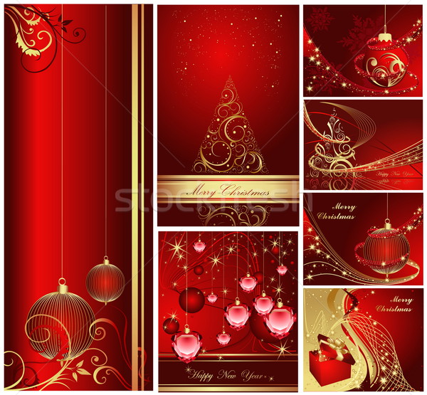 Merry Christmas and Happy New Year collection Stock photo © jelen80