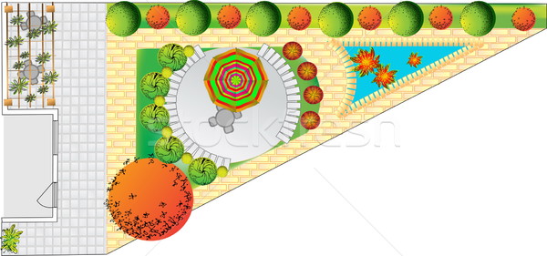 Plan of garden  Stock photo © jelen80