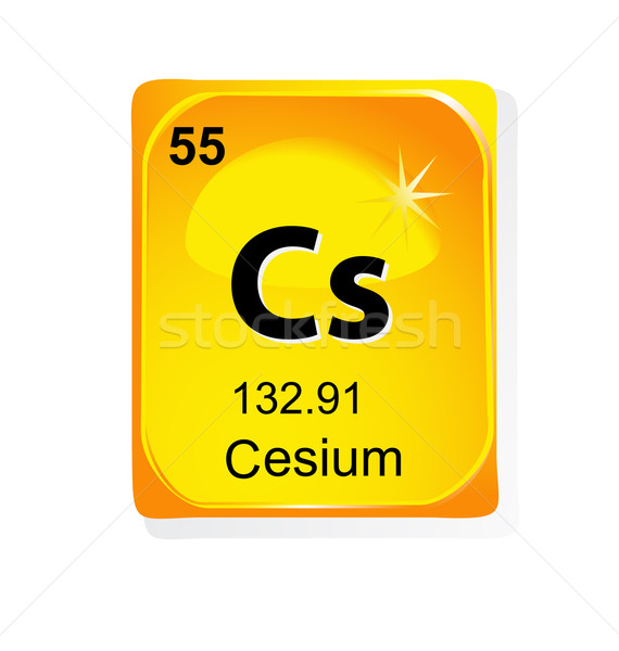 Chemicznych atomowy numer symbol masy Zdjęcia stock © jelen80