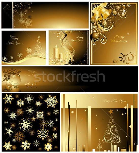 Merry Christmas and Happy New Year collection Stock photo © jelen80