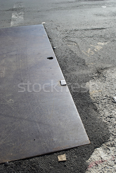 Grunge város városi környék beton járda Stock fotó © jeremynathan