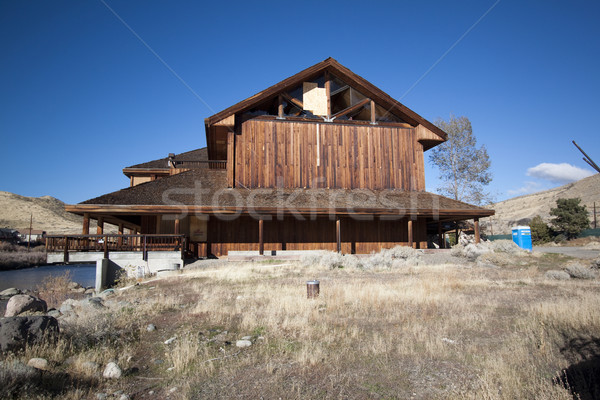 Abandonado cabine casa casa madeira estrutura Foto stock © jeremywhat