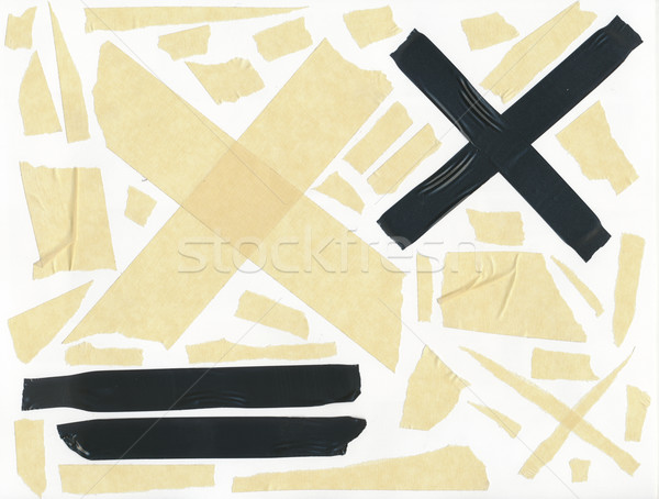 masking tape - isolated grunge stick adhesive piece paper scotch Stock photo © jeremywhat