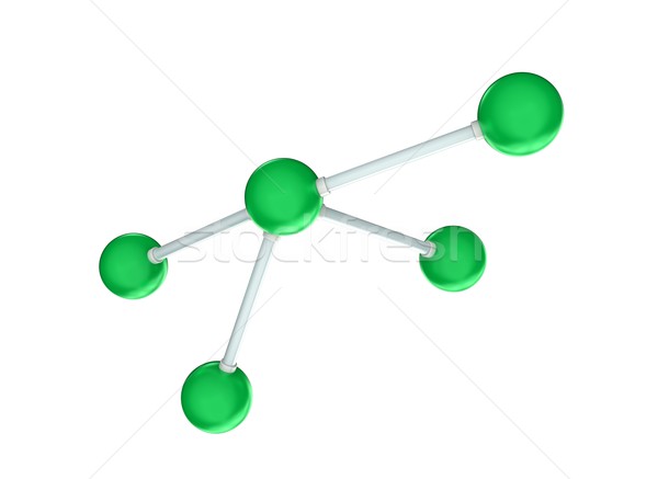 Molecule model isolated on white background  Stock photo © jezper