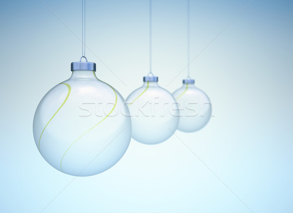 Christmas niebieski rząd tle noc Zdjęcia stock © jezper