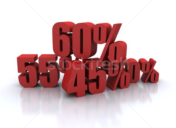 Percent - discount illustration on white background  Stock photo © jezper
