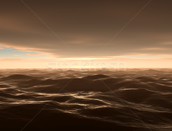óceán vihar időjárás sötét tengerpart égbolt Stock fotó © jezper