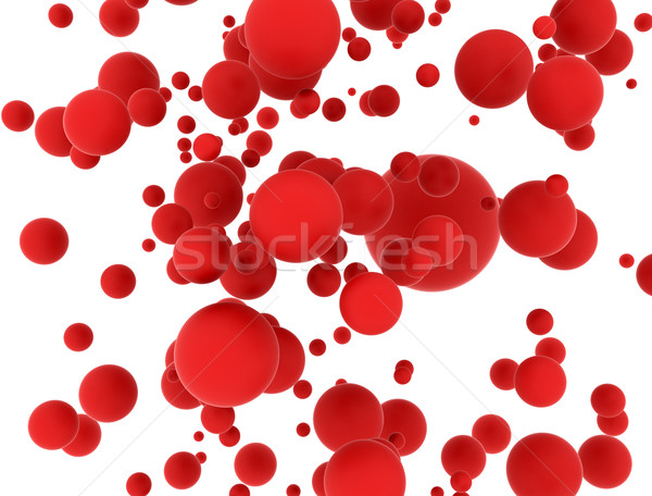 Abstract red balls background Stock photo © jezper