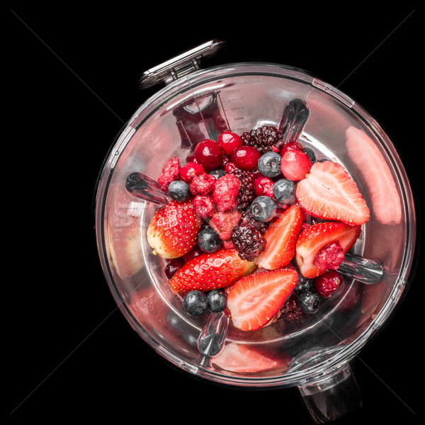 Mixed Berries in Blender Stock photo © JFJacobsz
