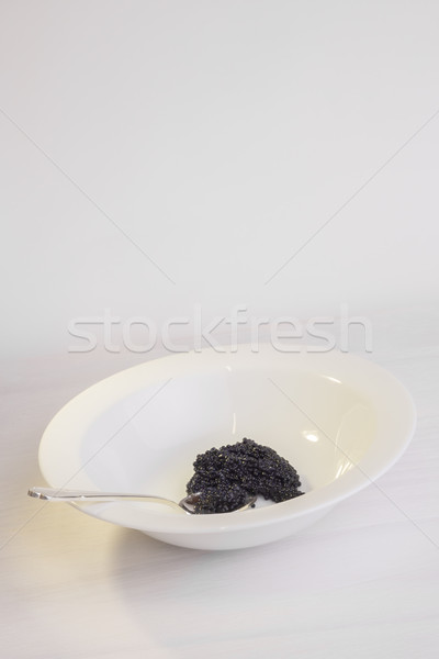 Stock photo: Bowl of caviar