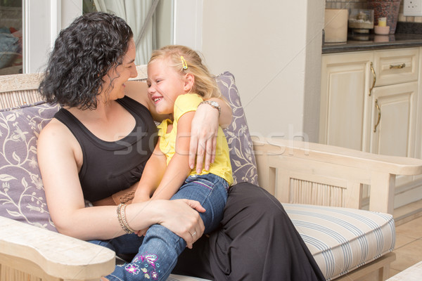 Mother and Daughter on Porch Stock photo © JFJacobsz