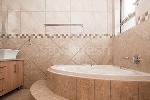 Fürdőszoba új ház belső kilátás modern bent Stock fotó © JFJacobsz