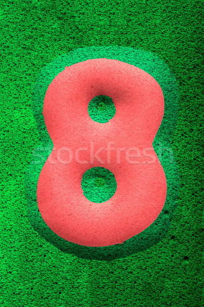 Number Eight in Red Stock photo © JFJacobsz