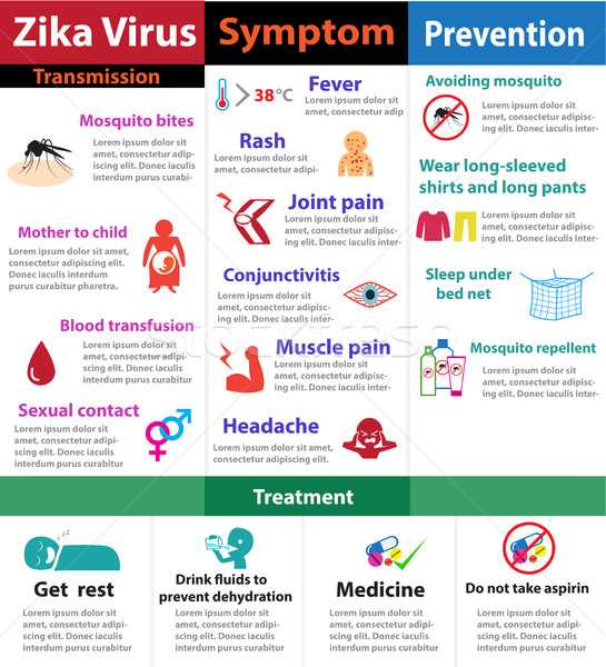 Zika virus infographics, vector Stock photo © jiaking1