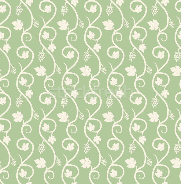 Chain of grape ivy seamless pattern Stock photo © jiaking1