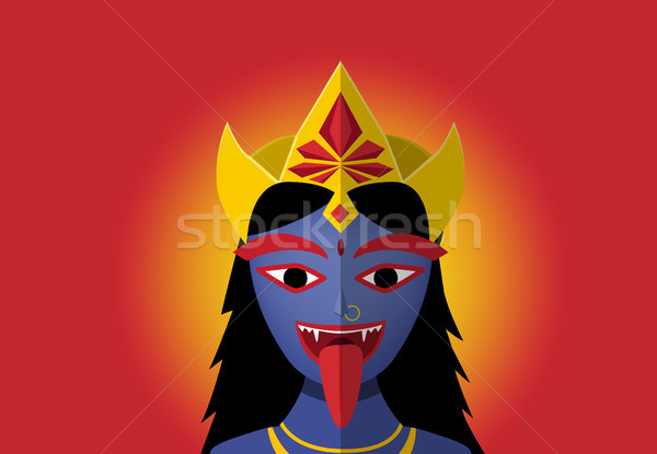 Stock photo: Kali in portrait style, vector