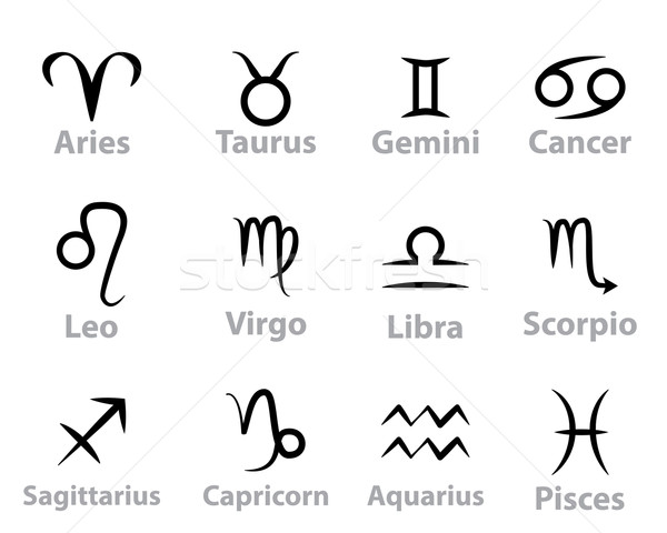 Art line Zodiac sign vector Stock photo © jiaking1