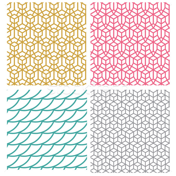 Geometric seamless pattern in hexagon concept Stock photo © jiaking1