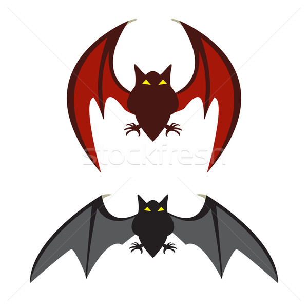 красный Bat черный вектора лице фон Сток-фото © jiaking1