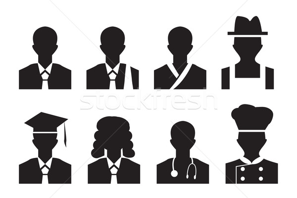 Job avatar profile picture. business man,lawyer and more Stock photo © jiaking1