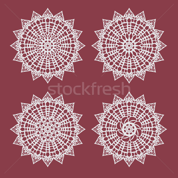 coaster paper,perforated paper texture banner Stock photo © jiaking1