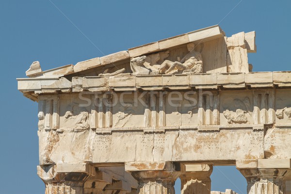Parthenon Acropolis Athene Griekenland detail gebouw Stockfoto © jirivondrous