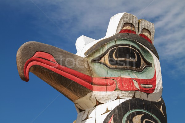 Detail of totem pole in Alaska. Stock photo © jirivondrous