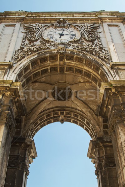 Arch. Lizbona Portugalia szczegół niski widoku Zdjęcia stock © jirivondrous