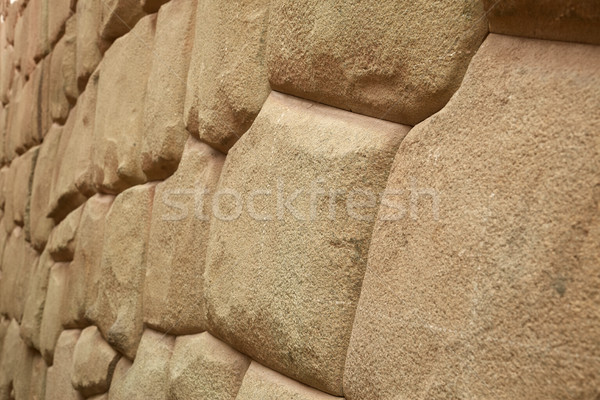 Szczegół inca ściany miasta Peru tle Zdjęcia stock © jirivondrous
