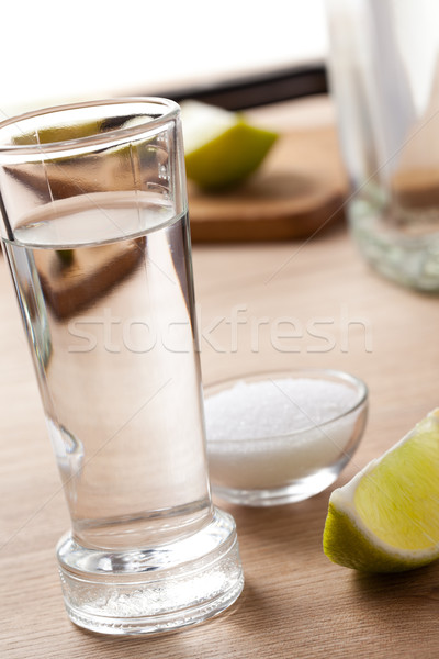 Tequila ital fotó lövés étel buli Stock fotó © jirkaejc