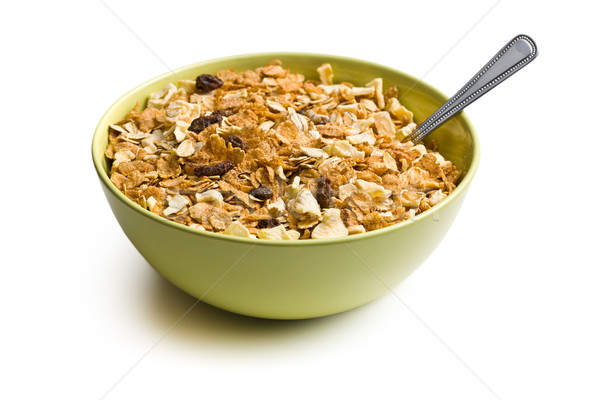 Stock photo: crunchy muesli in bowl