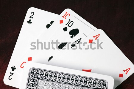 Online poker gioco d'azzardo carte soldi laptop Foto d'archivio © jirkaejc