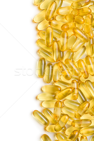 Cod liver oil. Gel capsules Stock photo © jirkaejc