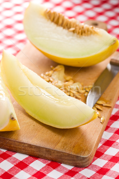 cut honeydew melon Stock photo © jirkaejc