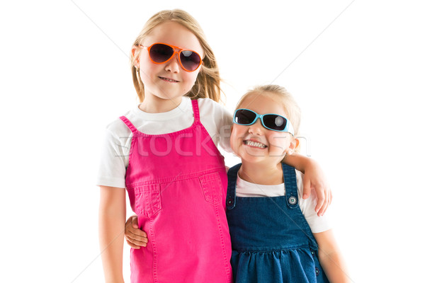 two happy little sisters Stock photo © jirkaejc