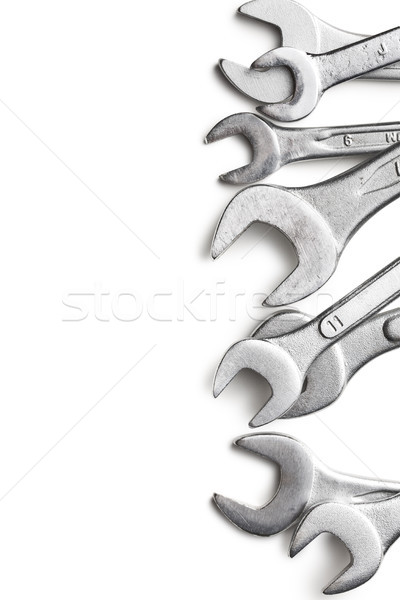 Stock photo: chrome spanners