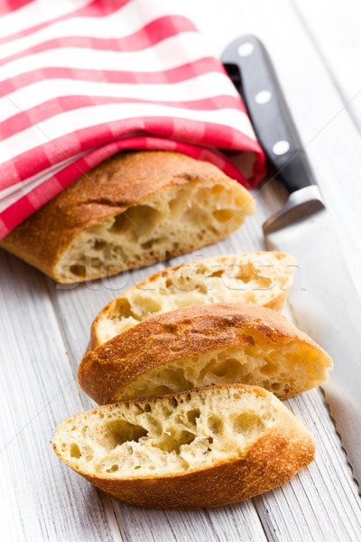sliced ciabatta bread Stock photo © jirkaejc