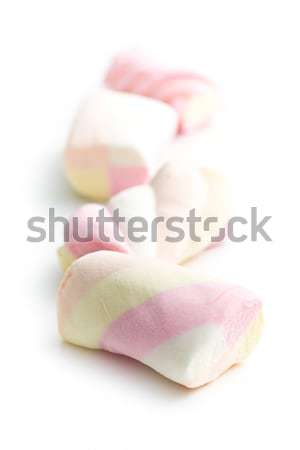 [[stock_photo]]: Sweet · guimauve · blanche · alimentaire · lumière · fond