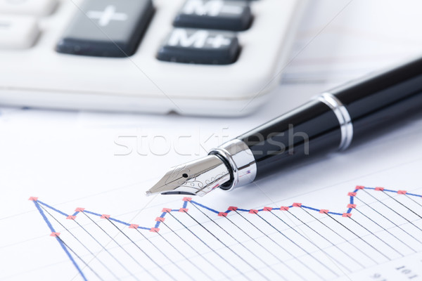Toll üzleti grafikon fotó lövés pénz piac Stock fotó © jirkaejc