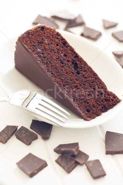 sacher cake and chocolate Stock photo © jirkaejc