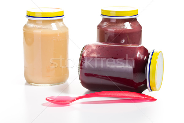 baby food in glass jar Stock photo © jirkaejc