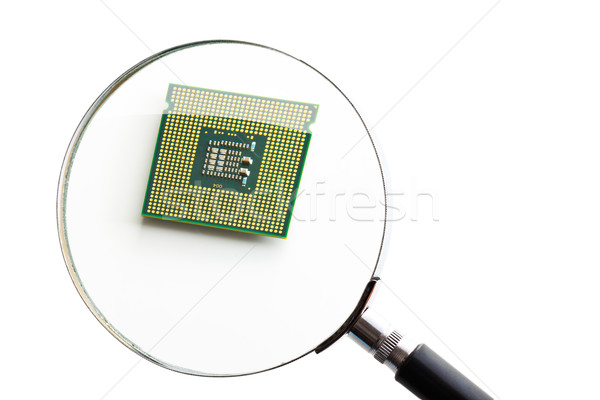 Stock photo: Computer processor. 